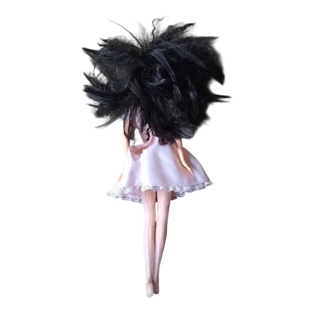 Monster High Doll with Black Hair and Pink Dress